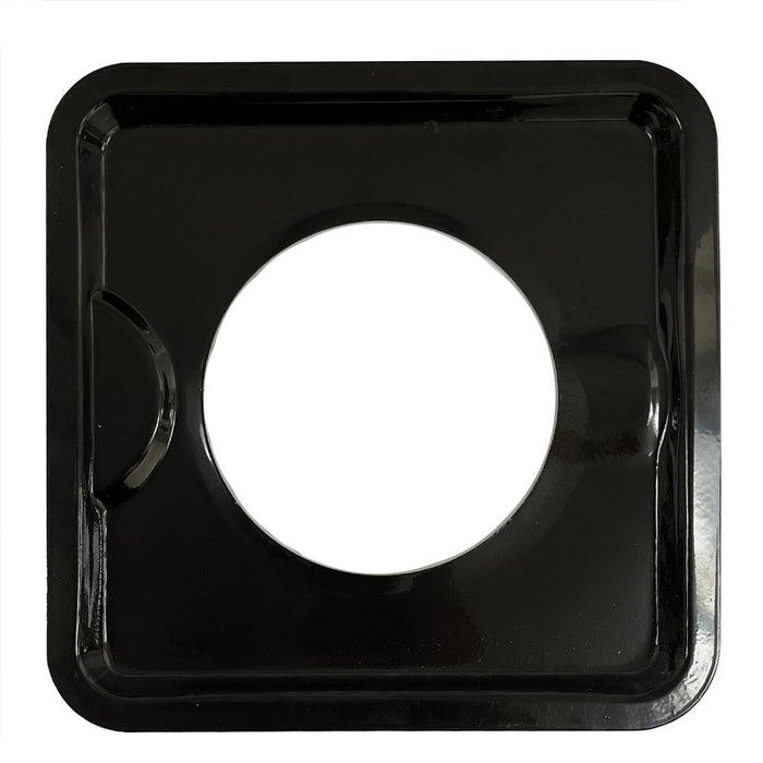 2 Black Drip Pan Reusable Square 7.5" Gas Range Burner Bib Liners Covers Kitchen