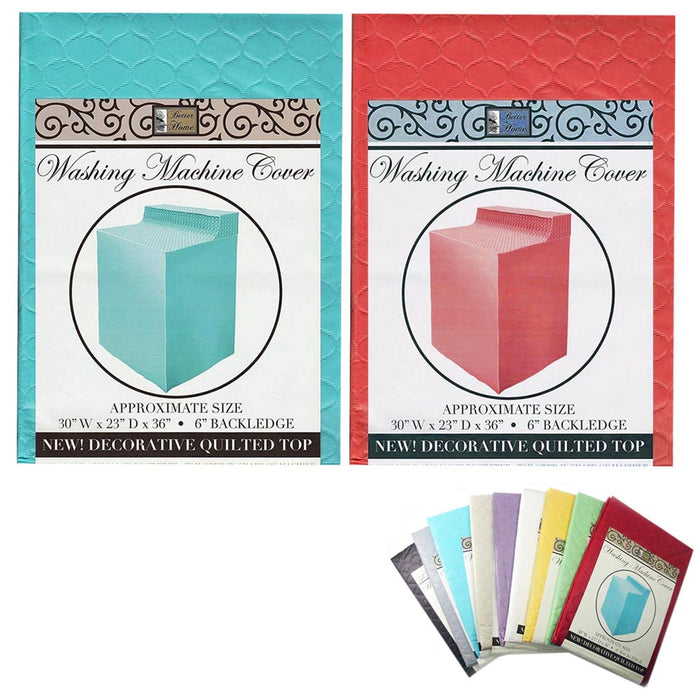 2 PC Washer Dryer Machine Cover Protector Dustproof Vinyl Waterproof Sunscreen