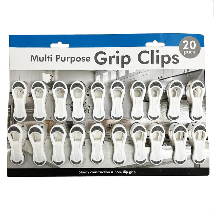 20PC Kitchen Chip Snack Food Storage Sealing Bag Clips Clamps Multipurpose Craft