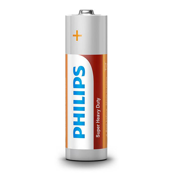 96 AA Philips Zinc Chloride Batteries R6 1.5V Super Heavy Duty Use Double A Bulk