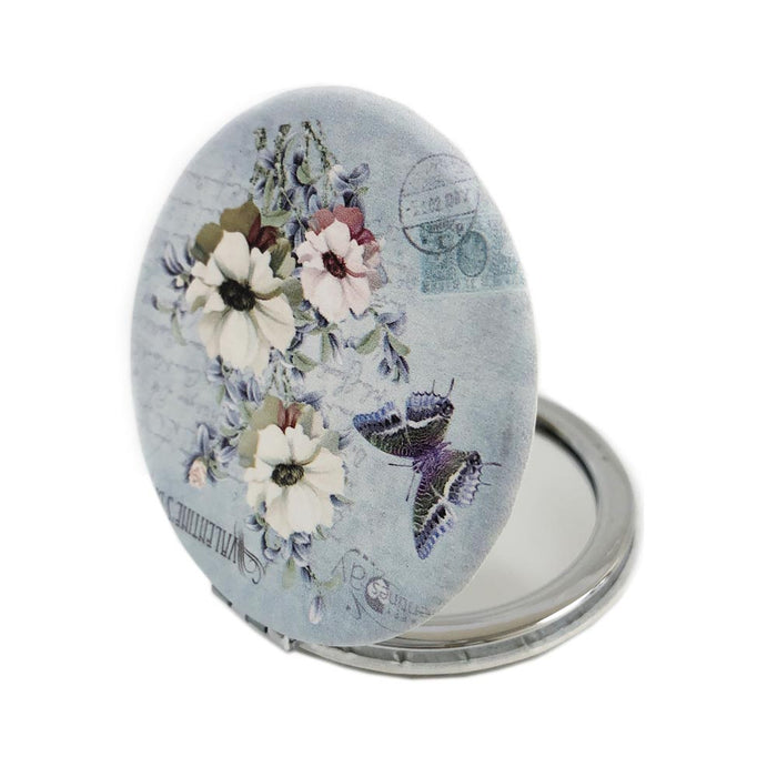 3 Compact Mirror Folding 2 Sided Makeup Handheld Handbag Purse Portable Travel