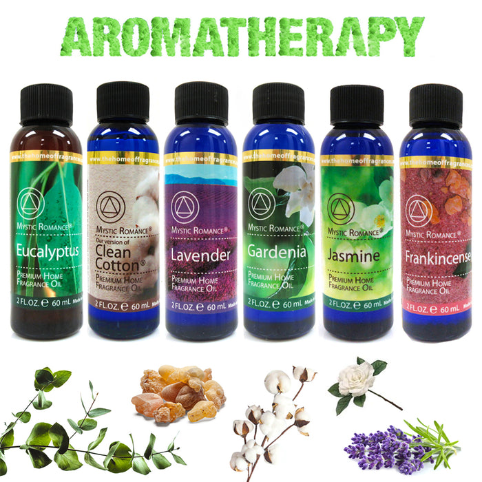 6PC Aroma Therapy Oils Set Classic Scent Home Fragrance Air Diffuser Burner 60ml