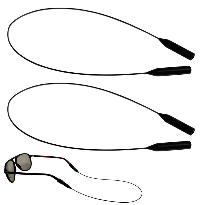 2Pc Sunglasses Cable Strap Neck No Tail Eyeglasses Retainer String Holder Sports