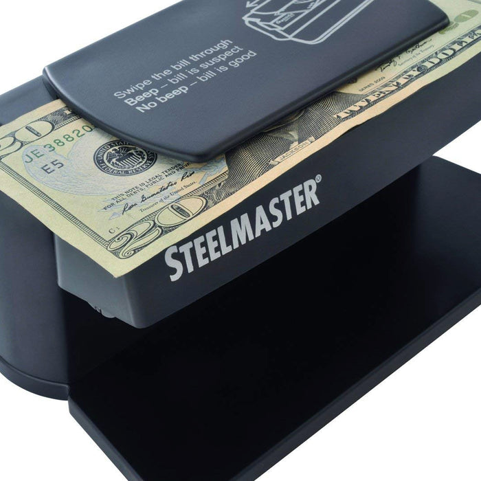 Dual Counterfeit Bill ID Detector Fake Money Cash Machine Checker UV Blacklight