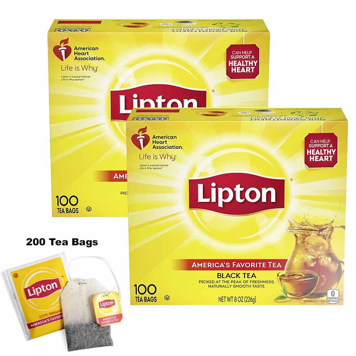 200 Tea Bags Lipton Yellow Label Tea International Blend Black EXP05/23 SALE 2x1