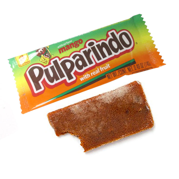 4 Pack Pulparindo Mango Mexican Candy Bar Tamarind Pulp Hot & Salted 80 PCS