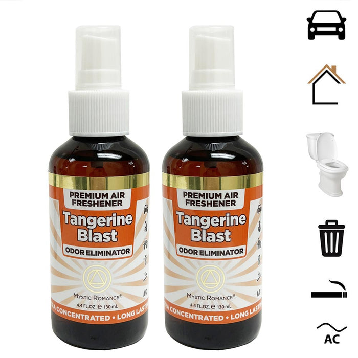 2 Odor Eliminator Toilet Spray Citric Scent Concentrated Air Freshener Car Home