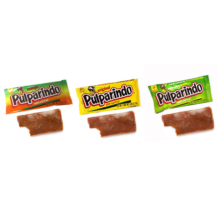 3 Packs Pulparindo Mexican Candy Watermelon Tamarindo Mango Flavors Hot & Salted