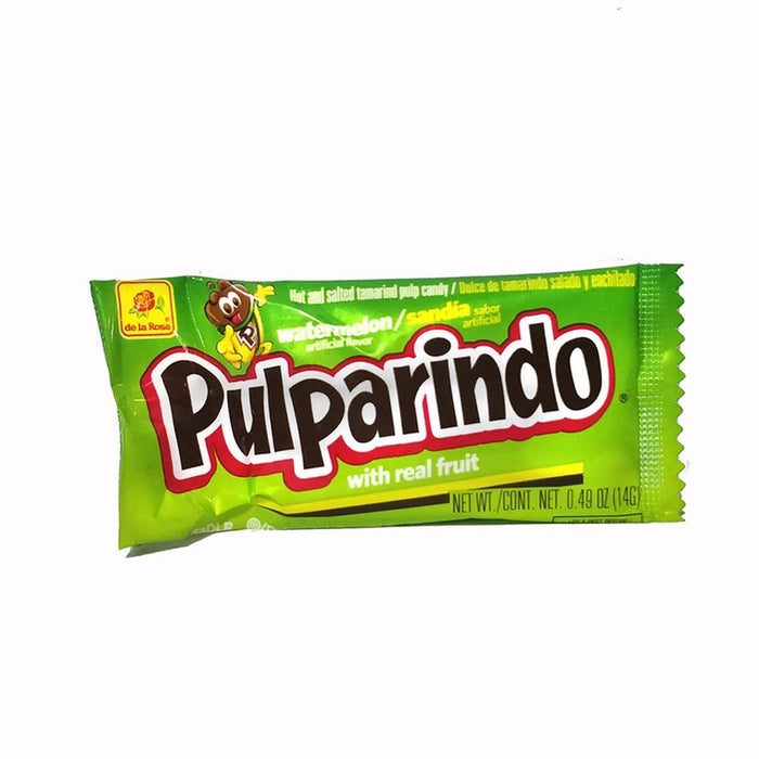20 PC Pulparindo Watermelon Mexican Candy Tamarindo Bar Sandia Hot Salted Flavor