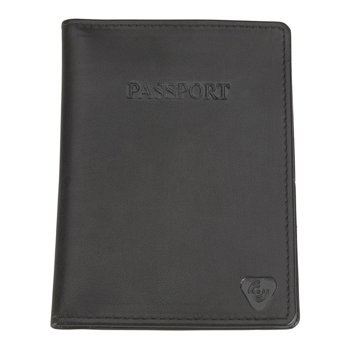 RFID Blocking Leather Passport Case ID Card Holder Travel Wallet Lewis N. Clark