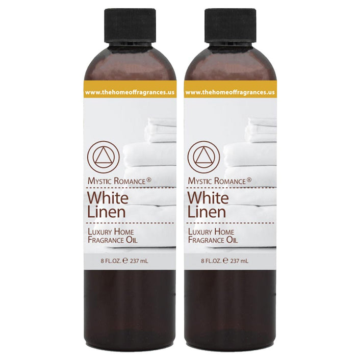 2 Pc Luxury White Linen Fragrance Oil Scent Blend Air Diffuser Aromatherapy 8 oz