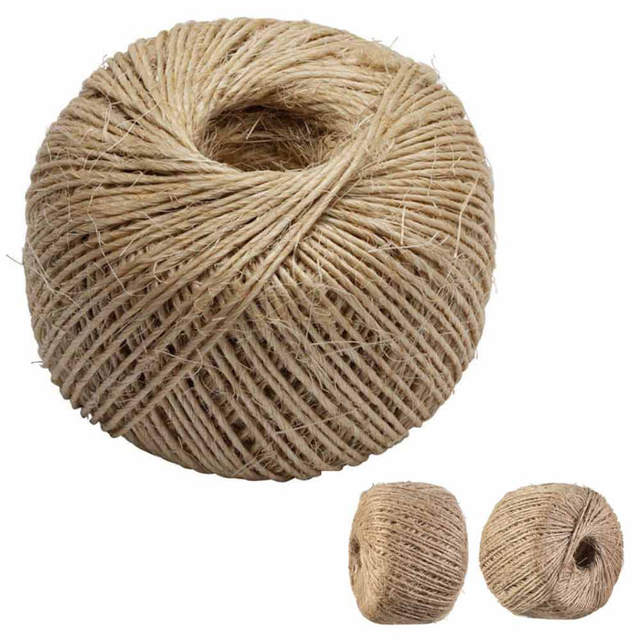 2 Pack Natural Ply Twisted Jute Twine String Rope Toys Craft Making 1120 Feet