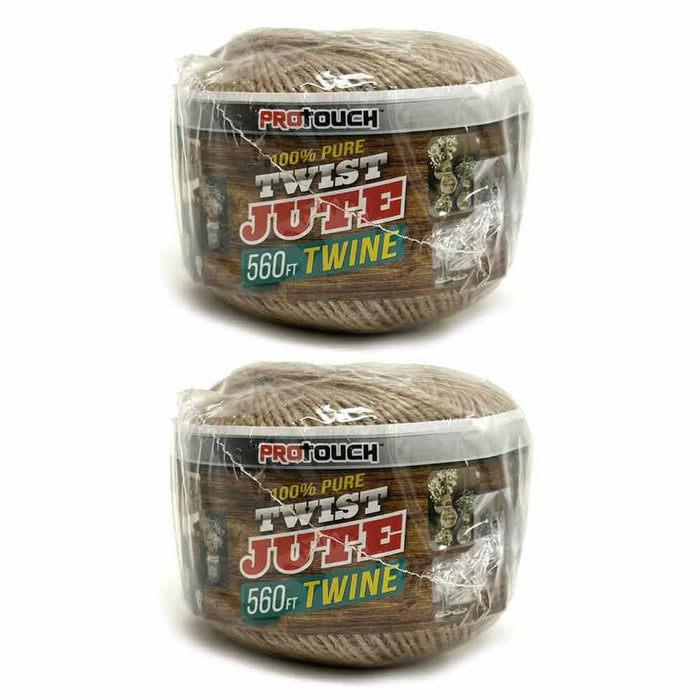 2 Pack Natural Ply Twisted Jute Twine String Rope Toys Craft Making 1120 Feet