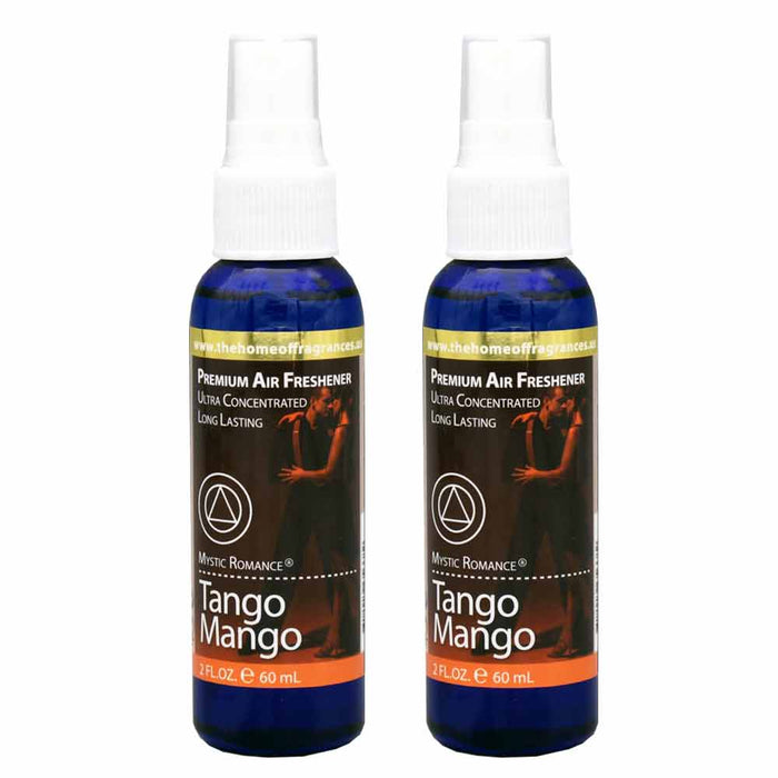 2 Pack Tango Mango Air Freshener Odor Eliminator Spray Home Scent Concentrated