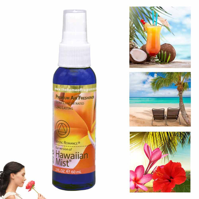 2 Pack Hawaiian Mist Air Freshener Odor Eliminator Spray Scent Fresh Clean Home