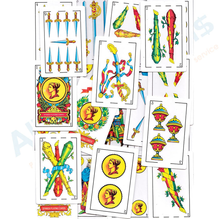 1 Puerto Rico Spanish Playing Cards 50 Baraja Espanola Briscas Naipes Tarot Deck