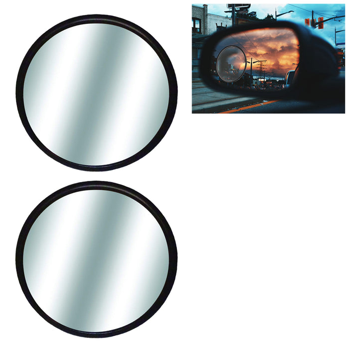 2 Blind Spot Rear Side View Mirrors 3" Wide Angle Convex Car Truck Universal Fit