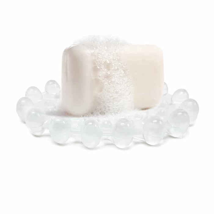 2 Pack Plastic Soap Saver Bar Holder Tray Bathroom Counter Shower Draining Dish