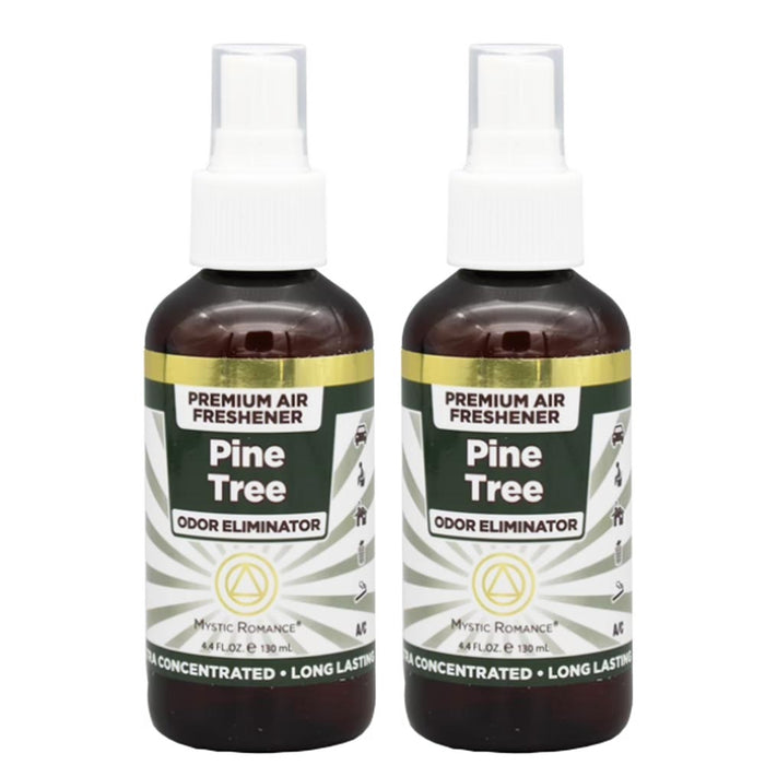 Pine Tree Air Freshener Spray 2 Pack 4.4oz Long Lasting Car Home Odor Eliminator