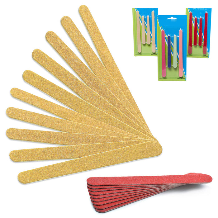 24 PCS Nail File Emery Boards Manicure Tools Pedicure Spa Polish Art Care Buffer