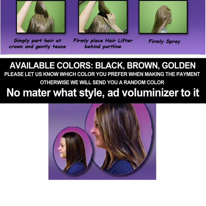 4 Pc Voluminizer Hair Bumpits Volumizer Inserts Brown Blonde Black Hair Styling