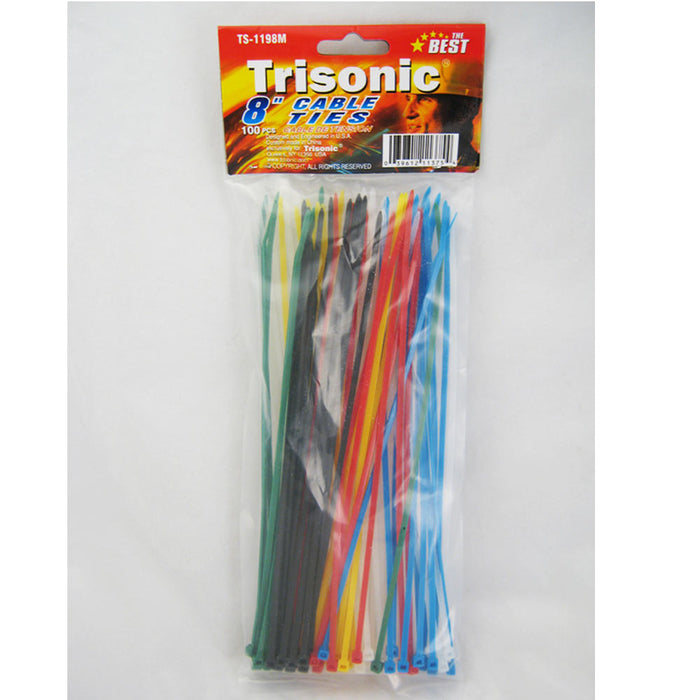 Lot Of 500 Pcs  8" In Inch Uv Resistant Cable Pack Zip Ties Nylon Self Locking !