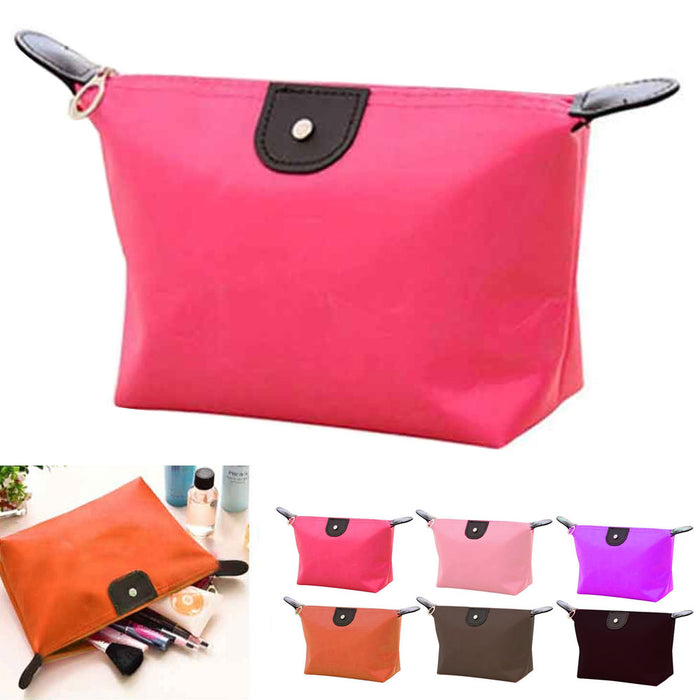 2 Small Makeup Bag Purse Travel Cosmetic Bag Makeup Portable Zipper Pouch Women