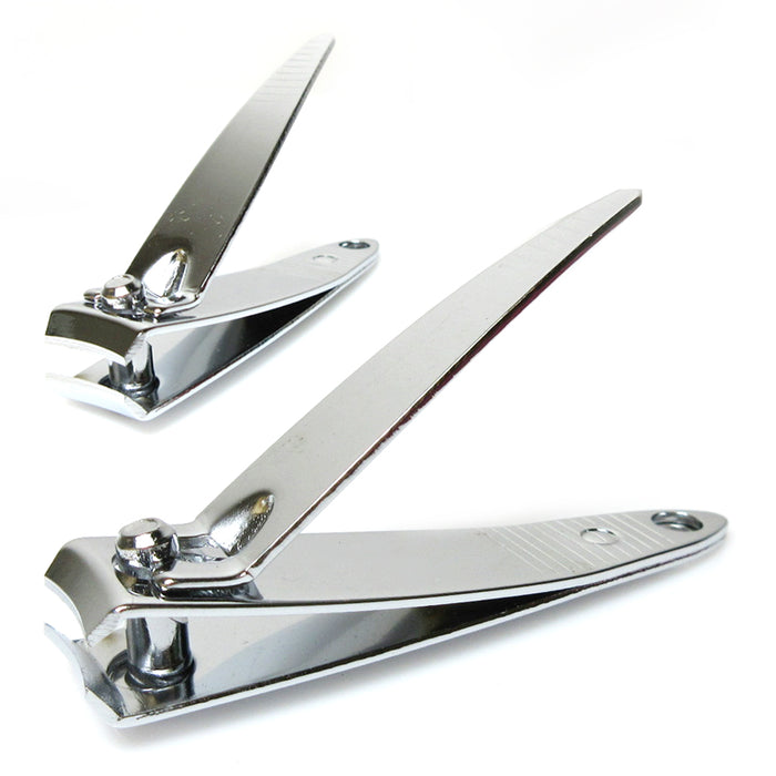 3PC Nail Clipper Set Fingernail Stainless Steel Sharp Trimmer Toenail Cutter Kit