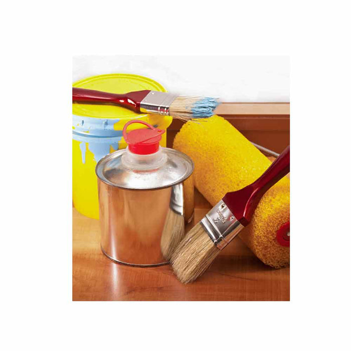 6 PC Paint Brush Set Multi Purpose Painting Brushes Home Decor Wall 1" 1.5" 2"