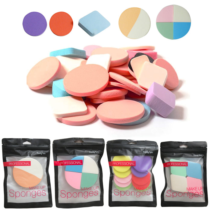 19PC Beauty Makeup Cosmetic Sponge Blender Flawless Foundation Blending Puff Lot