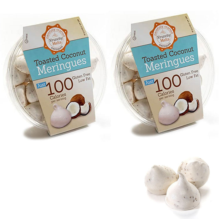 2 Boxes Toasted Coconut Meringue Cookies Gluten Free Low Fat Pareve Sweet Snacks