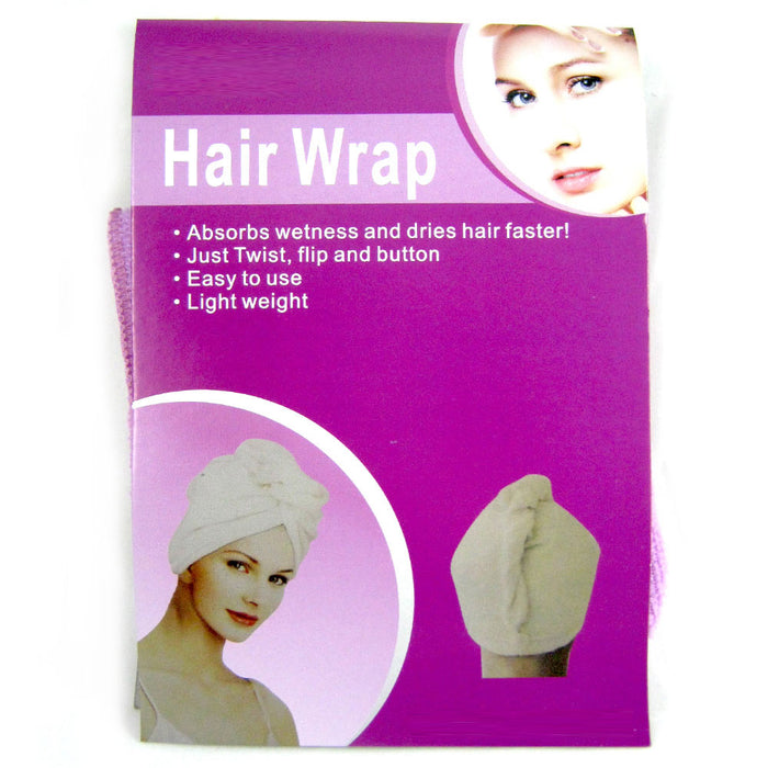Towel Microfiber Hair Wraps Fast Dry Head Cap Drying Bath Twist Spa Soft Turban