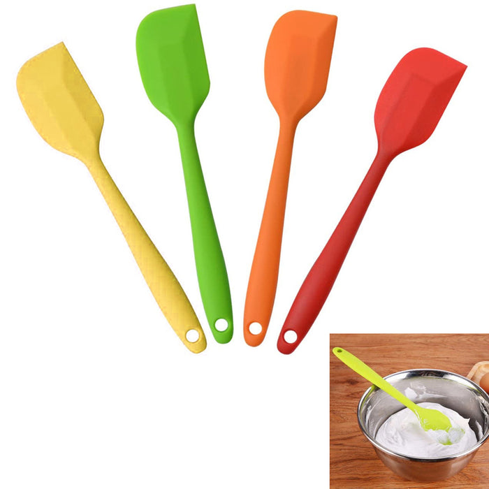 4 Pc Mini Silicone Spatula Mixing Utensil Serving Cooking Heat Resistant Kitchen