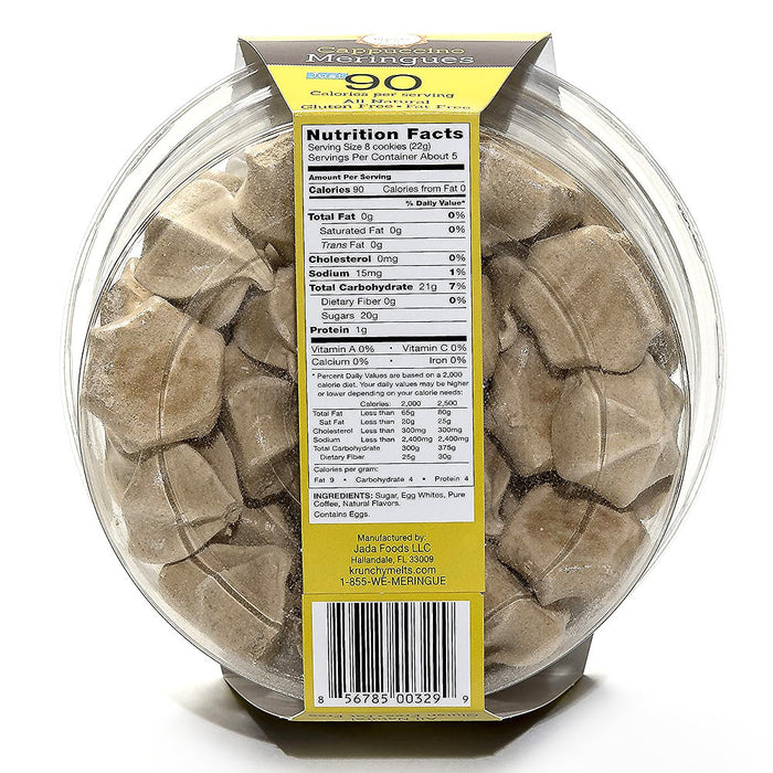 Cappuccino Meringues Cookies Fat Free Low Calories Coffee Snacks Kosher Treats