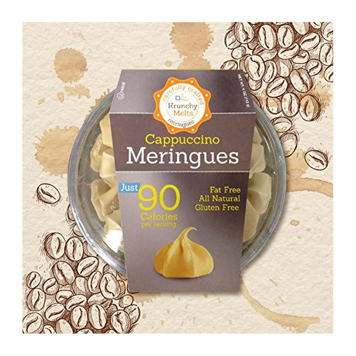 Cappuccino Meringues Cookies Fat Free Low Calories Coffee Snacks Kosher Treats