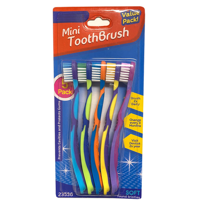 5 Kids Toothbrush Soft Bristles Toddler Oral Care Fun Cleaning Baby Teeth Brush
