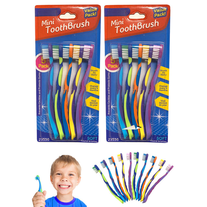10 Pc Kids Toothbrush Toddler Oral Care Fun Cleaning Teeth Brush Soft Bristles