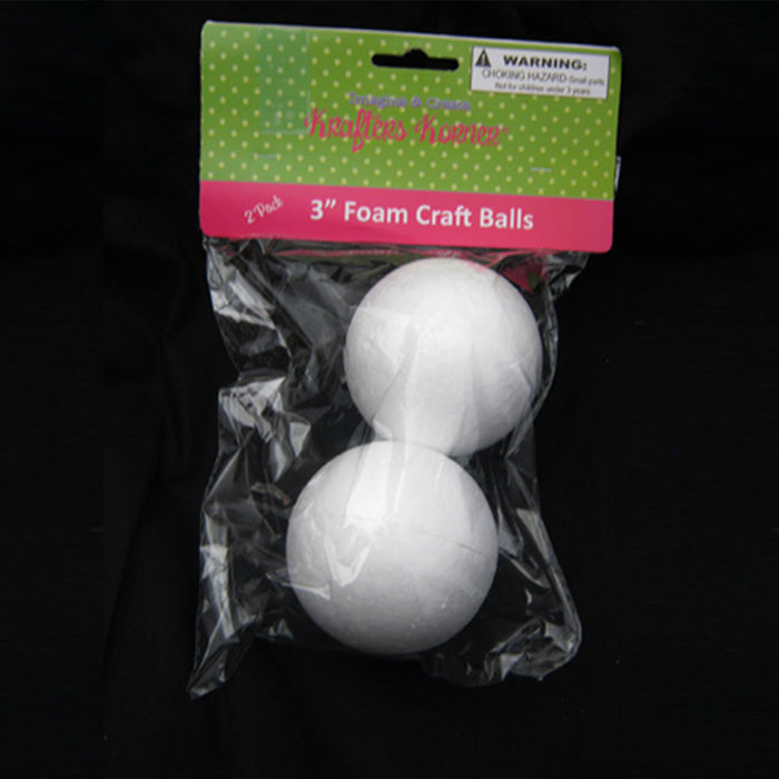 1/1.5/2/2.5/3/4/5cm Modelling Polystyrene Styrofoam White Foam Round  Spheres Crafts DIY
