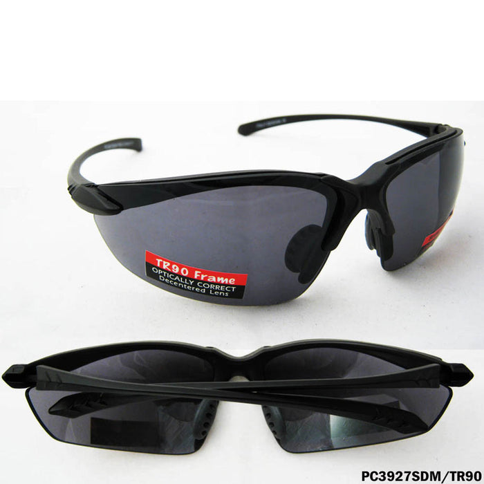 AP Polycarbonate Sunglasses Men Womens UV Protection Shatterproof TR90 Frame Sports, adult Unisex, Size: One size, Black