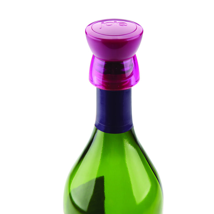 6Pc Joie Wine Bottle Stopper Twist Top Seal Saver Vacuum Preserver Reusable Cap