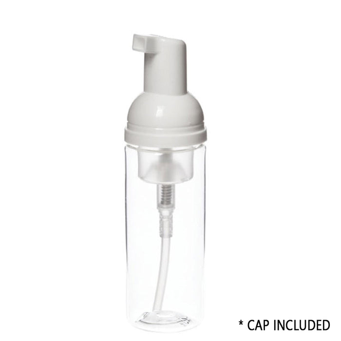 1 Empty Transparent Pump 50ML Travel Wash Cosmetic Foam Shampoo Bottle Dispenser