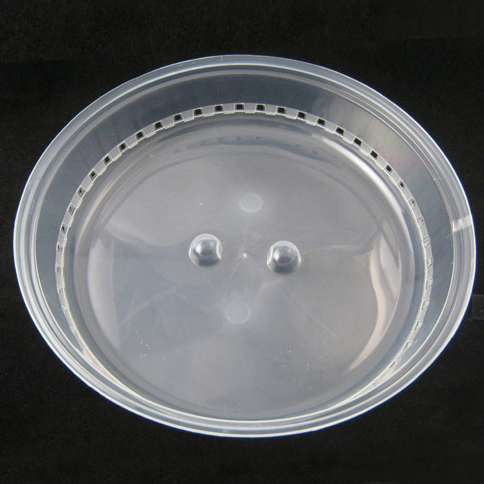 2 Microwave Plate Cover Lid 10" Plastic Safe Dish Splatter Topper Vent Holes New