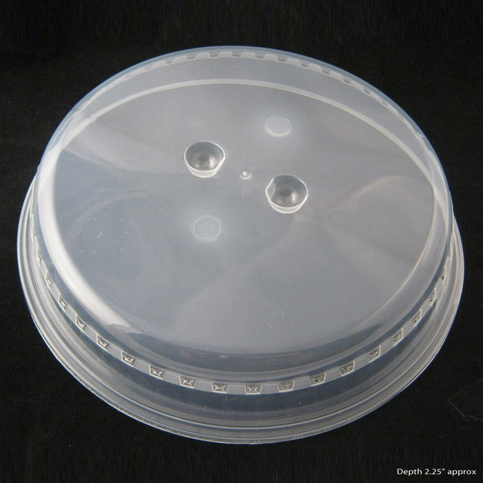 24pc Wholesale Microwave Plate Cover Splatter Steam Release Vent Lid 10" Plastic