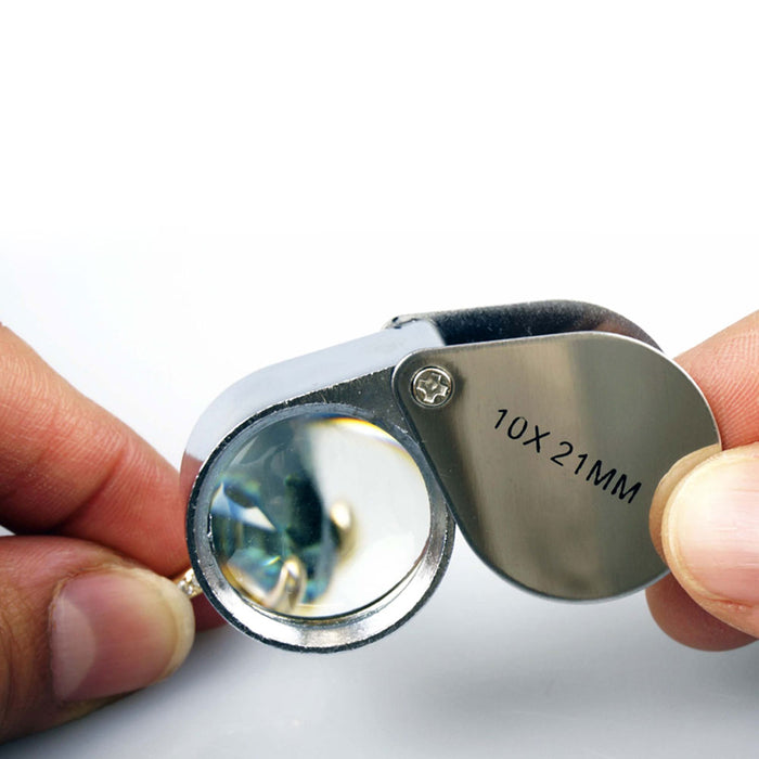 10 X 21mm Glass Magnifying Loupe Magnifier Glasses Len Jewelers Loop Eye Jewelry