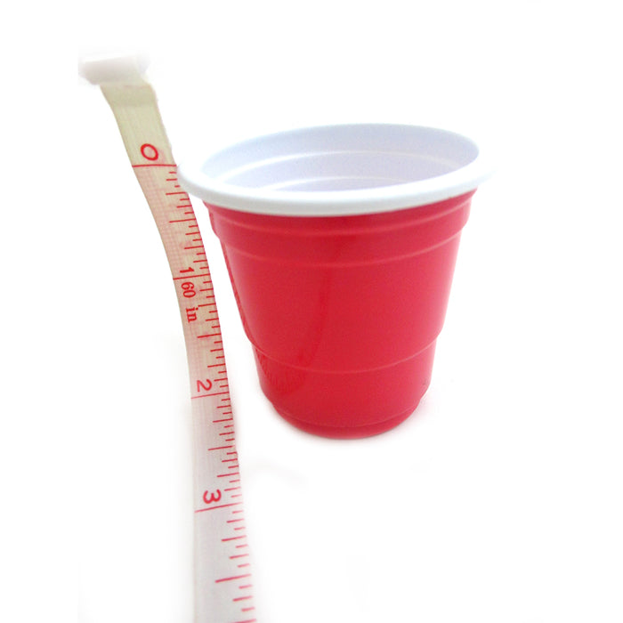 40 Red Cups Plastic Shot Glasses Mini Disposable Barware  2 Fl Oz Party Favor