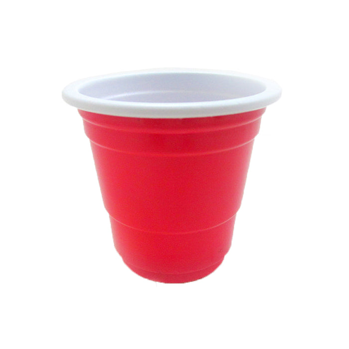40 Red Cups Plastic Shot Glasses Mini Disposable Barware  2 Fl Oz Party Favor