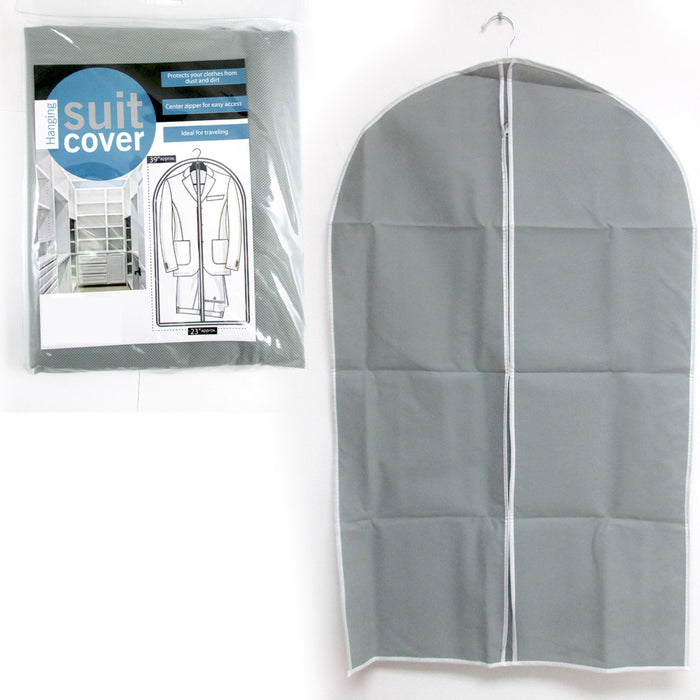 2 Suit Travel Bag Garment Bag Long Dress Suit Hanging Clothes Carrier Cover 39