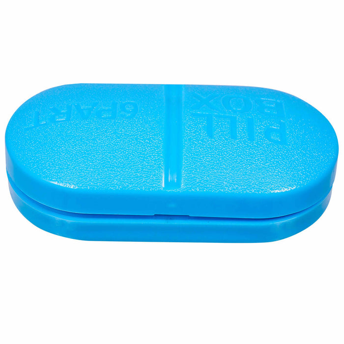 2 Weekly Pill Box Organizer 6 Compartment Holder Case Medicine Storage Travel