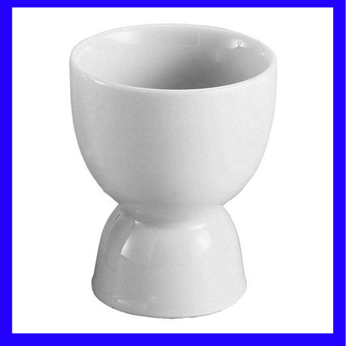 Egg Double Cup Holder Porcelain In White Boiled Eggs Kitchen Food Cook Save New