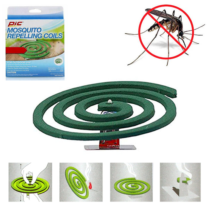 32 PC Mosquito Repellent Coils Outdoor Use Skin Protection Insect Bite Sting 8PK